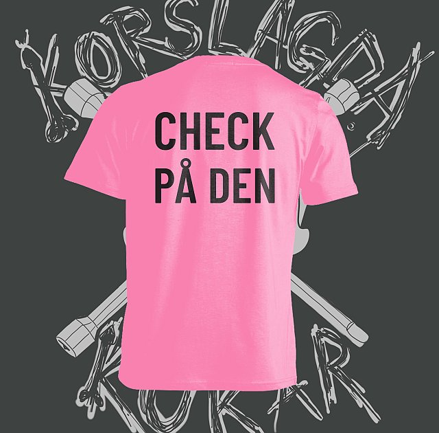 KORSLAGDA KUKAR - Check På Den Pink T-shirt - 2