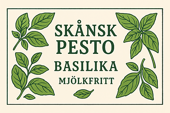 Mjölkfri Pesto – Handgjord och smakrik från Davidstorps Kryddgård