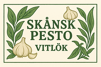 Vitlökspesto – Handgjord med skånsk olja och lagrad ost
