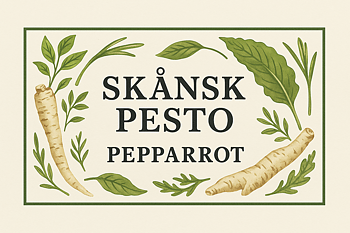 Pepparrotspesto – Handgjord med skånsk karaktär