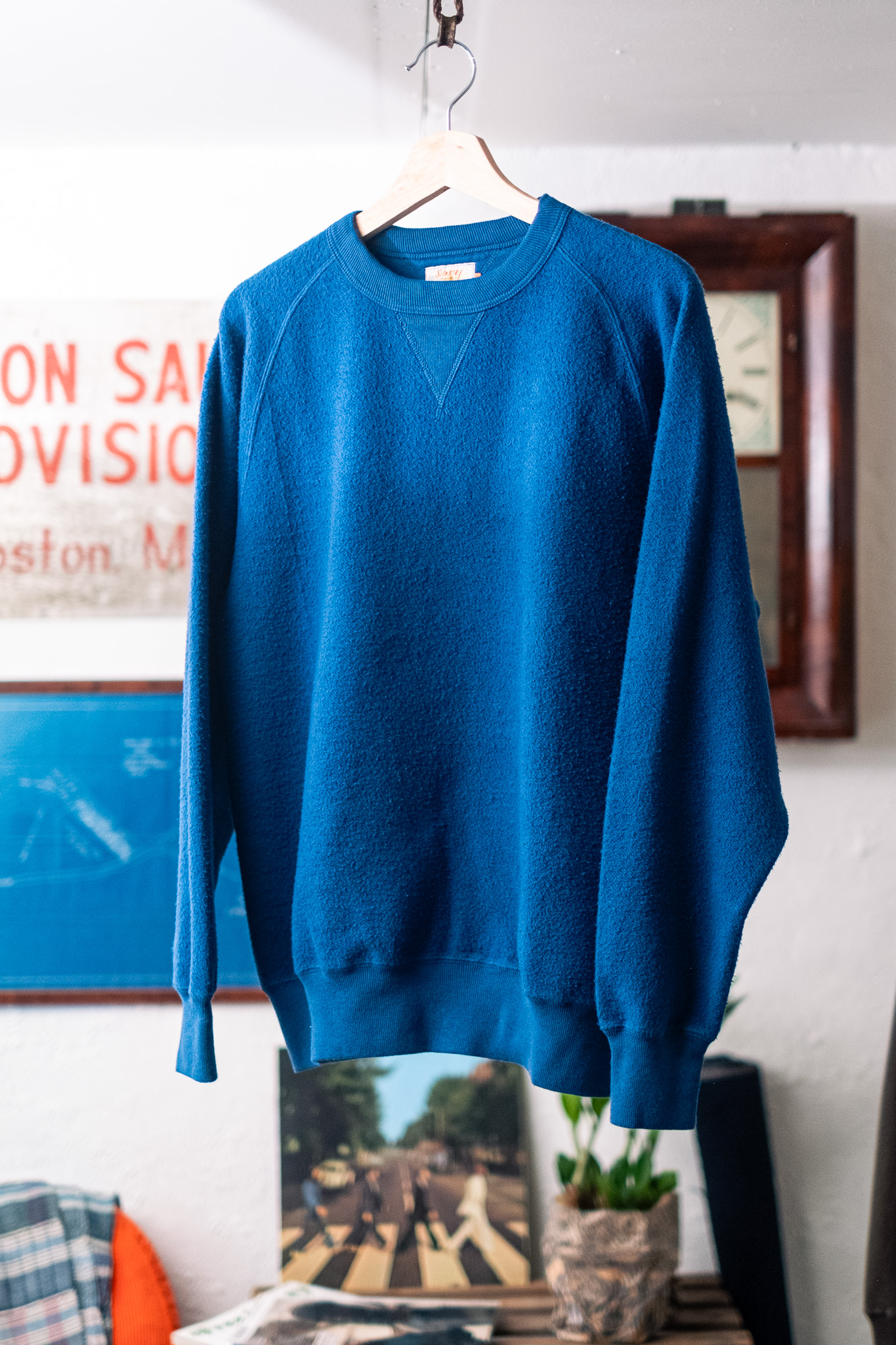 Sunray Sportswear - Anamaup CN Sweatshirt Japanese Brushed Fleece Blue Opal