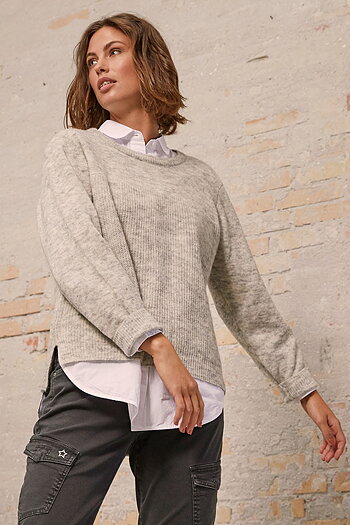 Isay - Vilda Pullover Light Grey