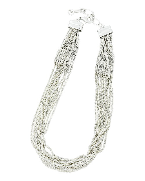 Halsband 4543 silverfärgat