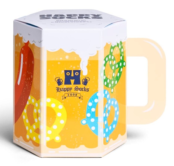 3-Pack Happy Socks Beer Glass Socks Gift Set