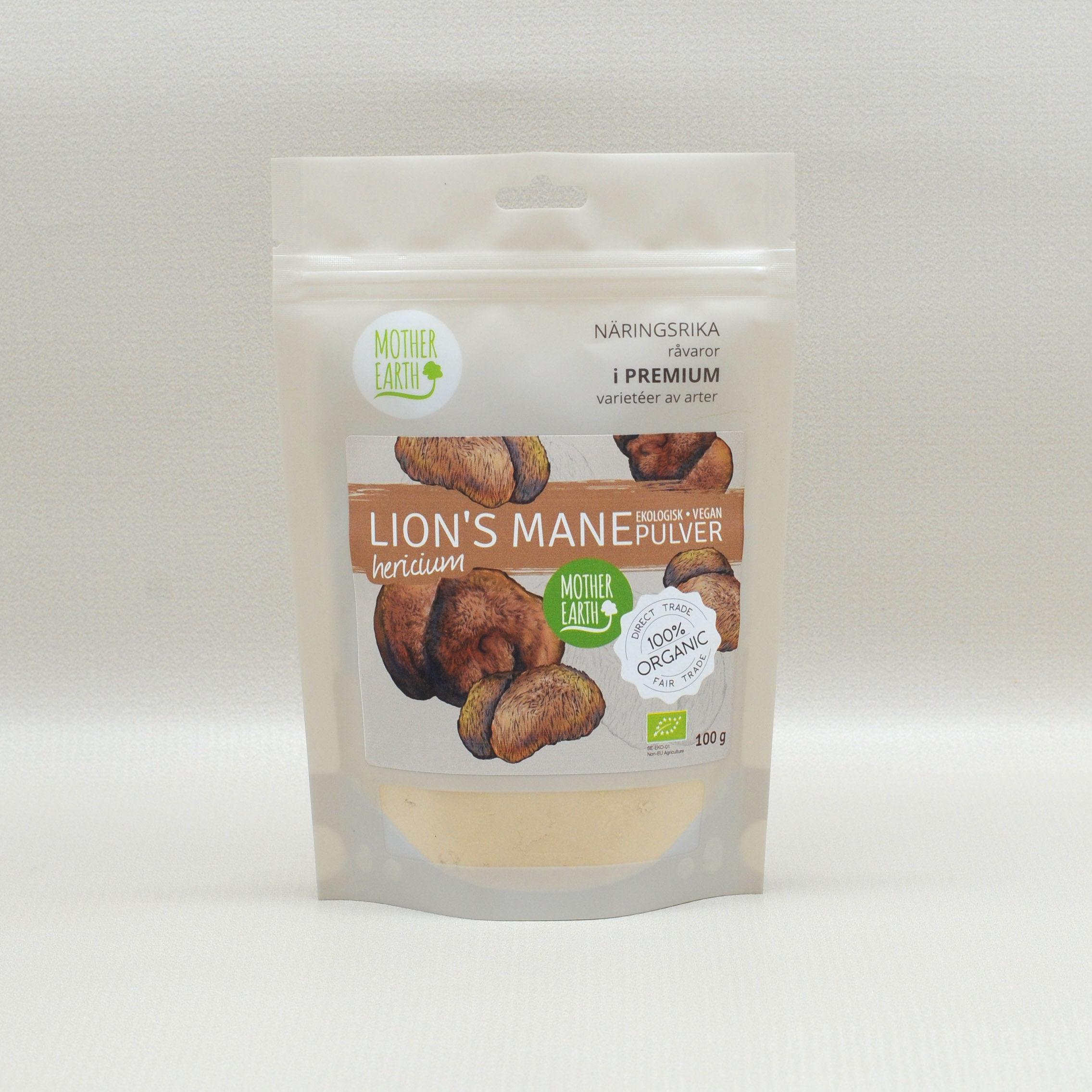 Lion's Mane Powder 100g EKO, Mother Earth