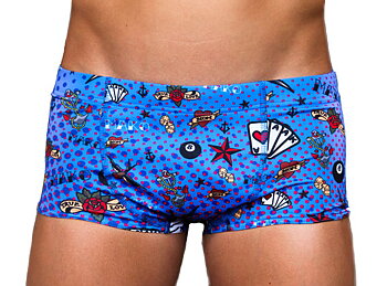 Mako Shorty Tattoo blue
