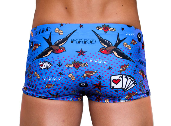 Mako Shorty Tattoo blue - 2