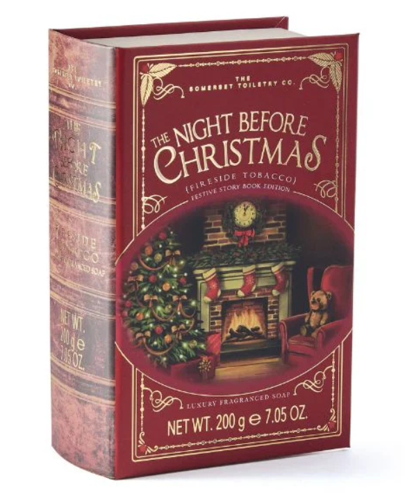 Festive Story Book Edition : The Night Before Christmas Fireside Tobacco -  Tvål 200 gram i julig bokformad ask med magnetlås
