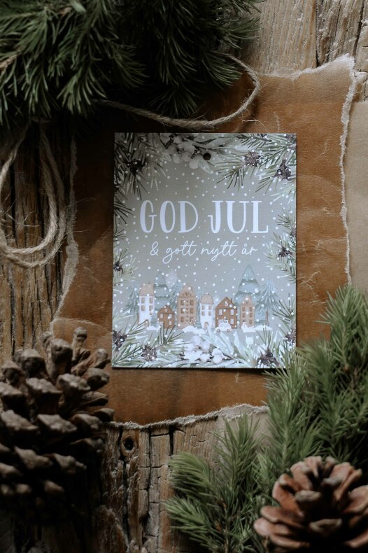 Gåvokort, God Jul & Gott nytt år - Majas Cottage