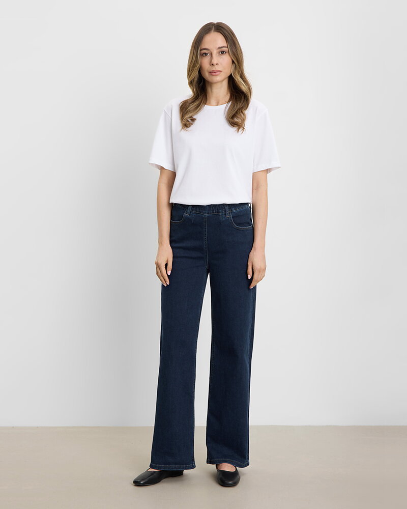 Mirakelbyxa Donna loose mörk denim
