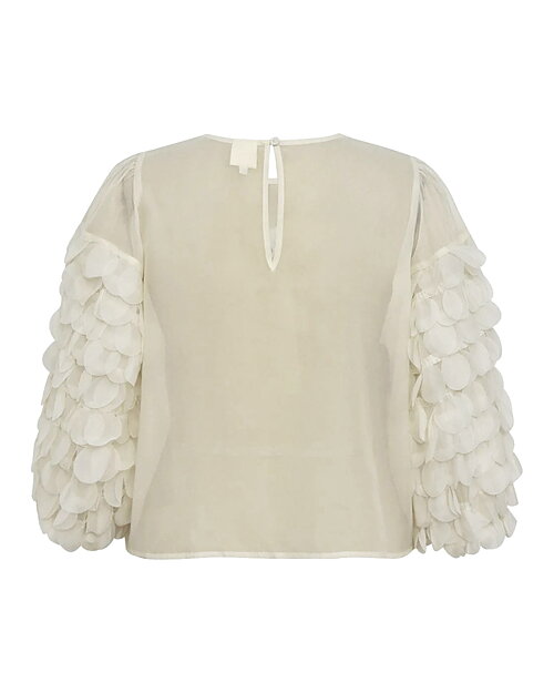 Blus Cathe prickar i lager offwhite - 3