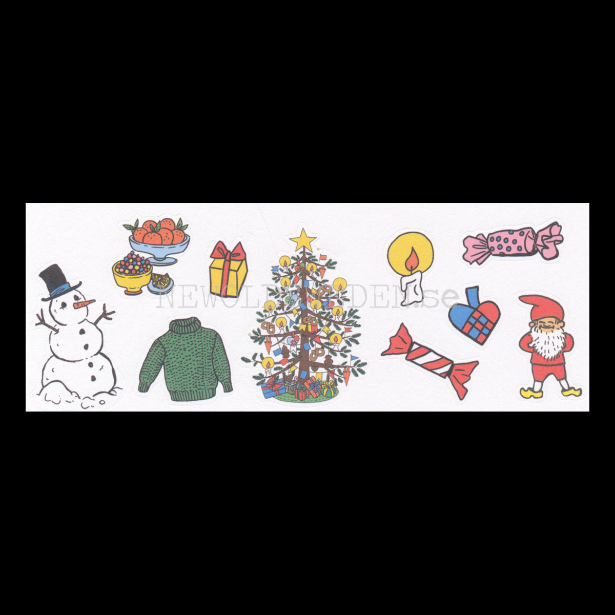Pippi Långstrump 12 Juletiketter & 20 Julstickers - LO - 5