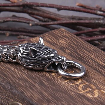 Armband: Varghuvuden "Viking Collection"
