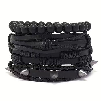 Armband: Set med 4 olika armband "Rockwear Collection"