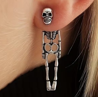 Korvarenkaat: Skeleton "Rockwear Collection"