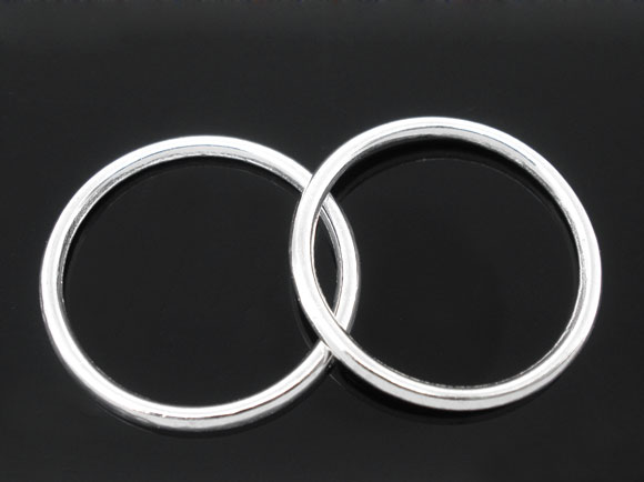 Connector / Jumprings,24mm- silver 