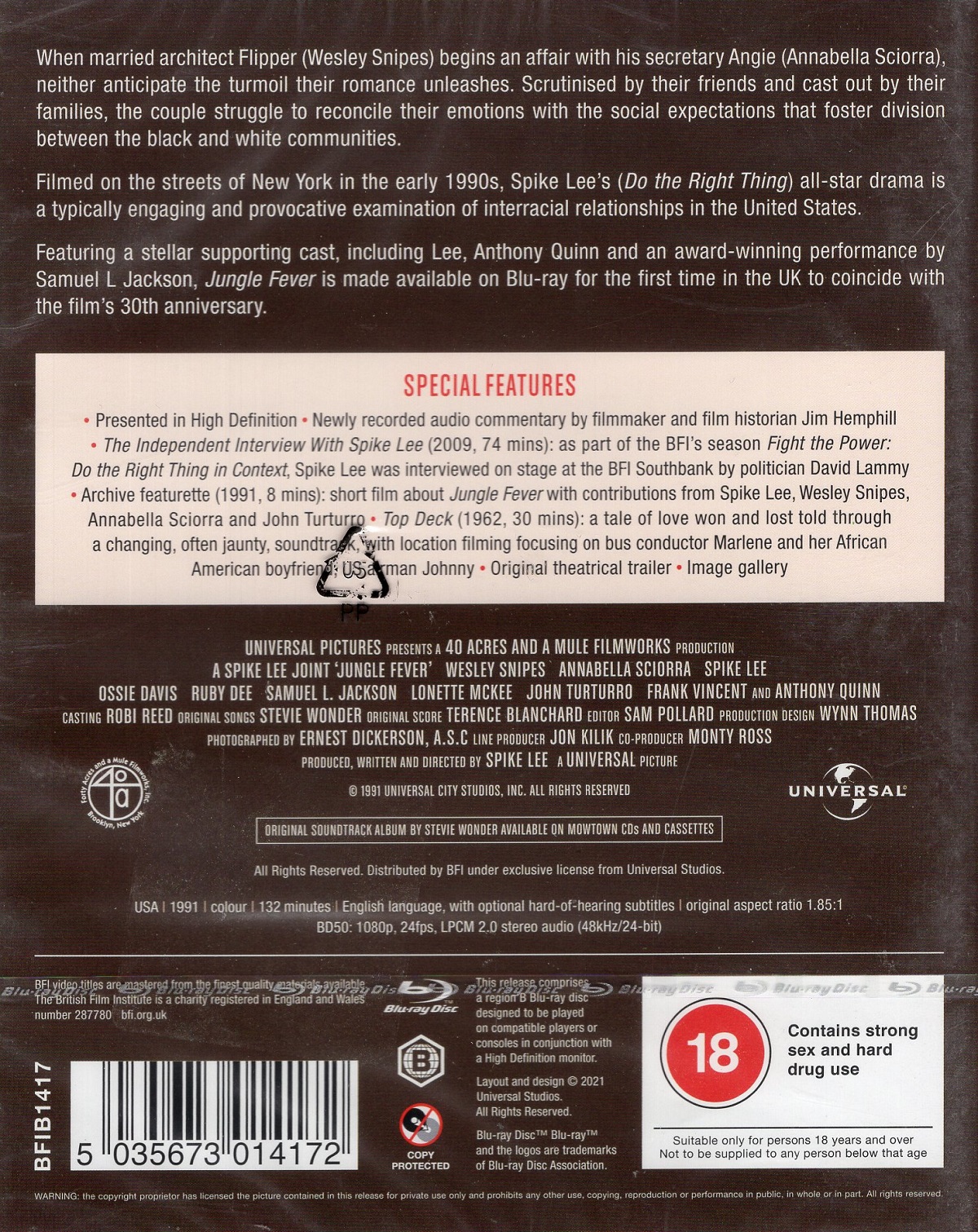 Jungle Fever (ej svensk text) (Blu-ray) - 2