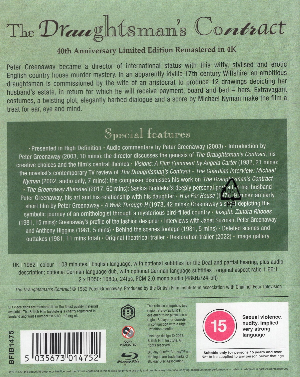 Tecknarens Kontrakt (ej svensk text) (Blu-ray) - 2