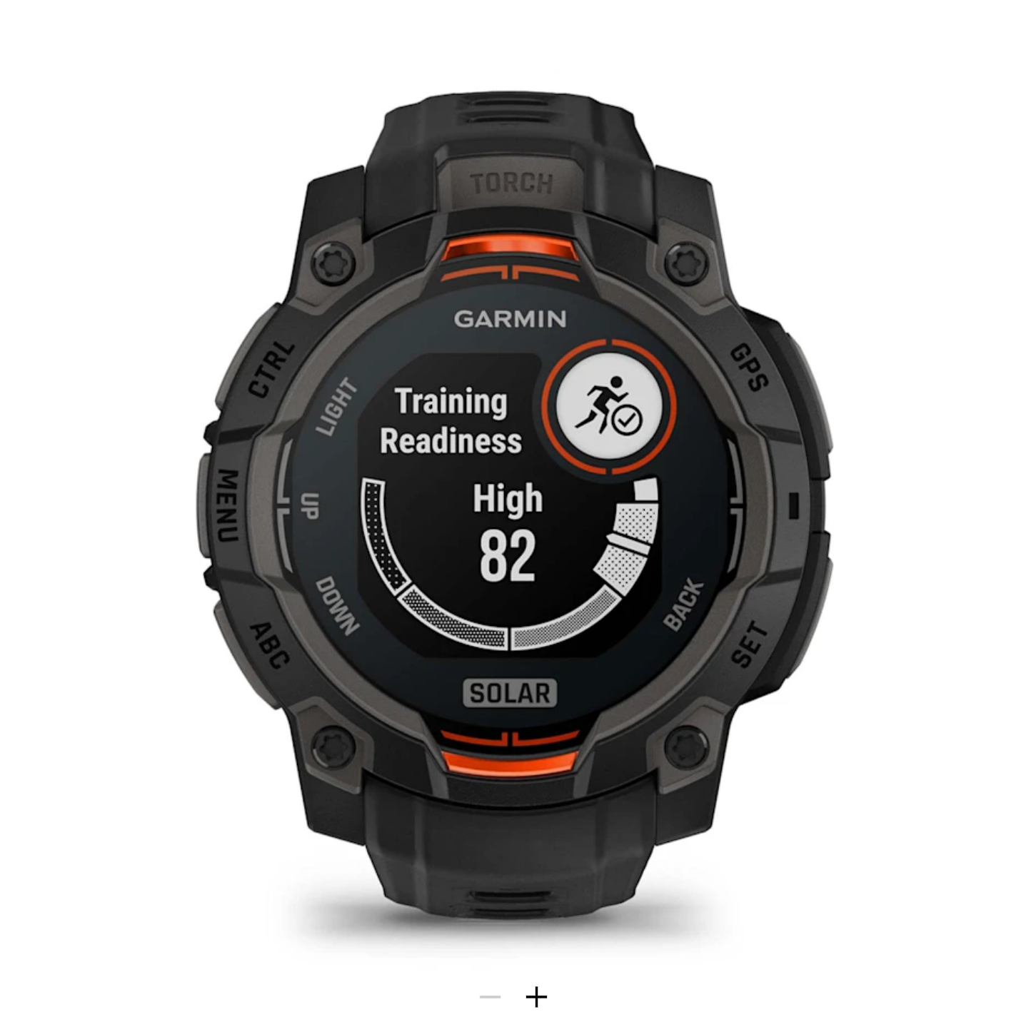 Garmin Instinct® 3 - 45 mm, Solar - Black with black wristband - 12