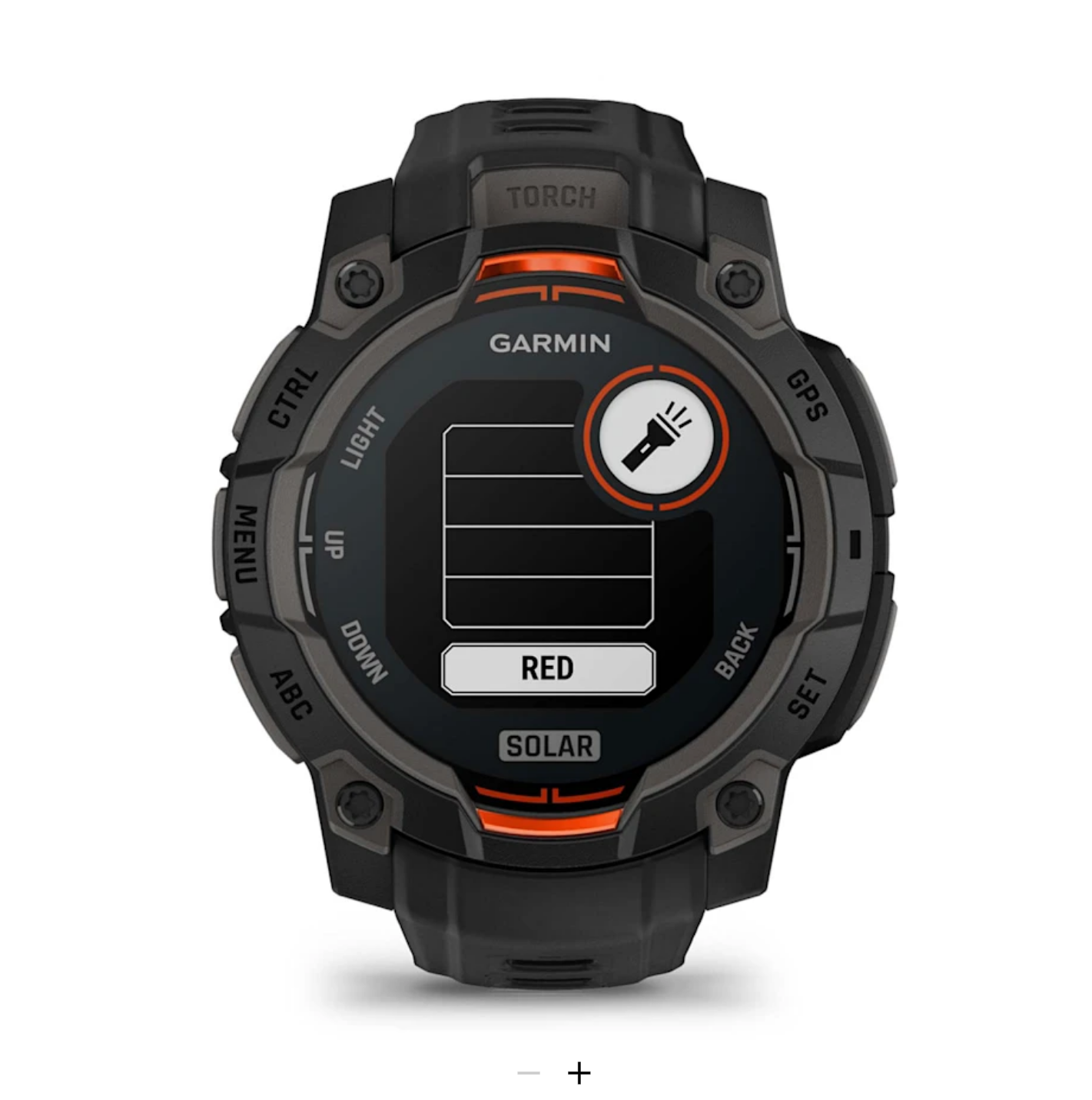 Garmin Instinct® 3 - 45 mm, Solar - Black with black wristband - 5