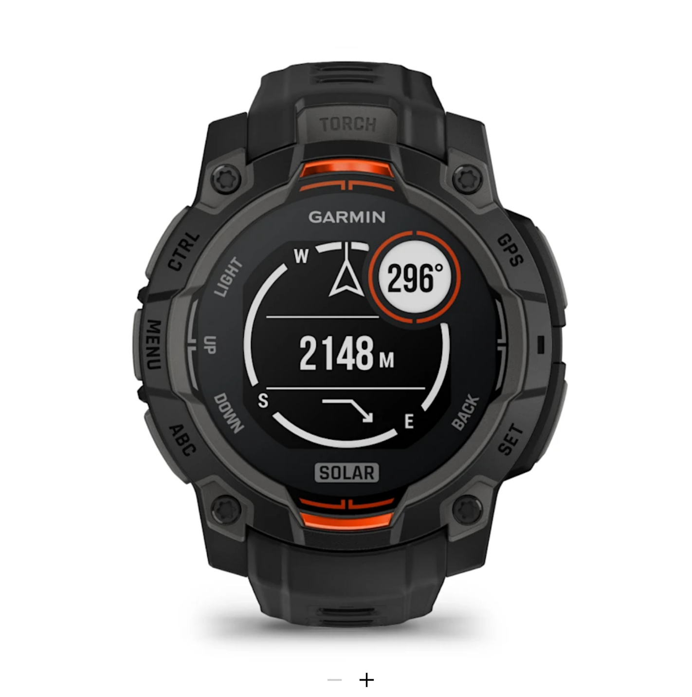 Garmin Instinct® 3 - 45 mm, Solar - Black with black wristband - 7