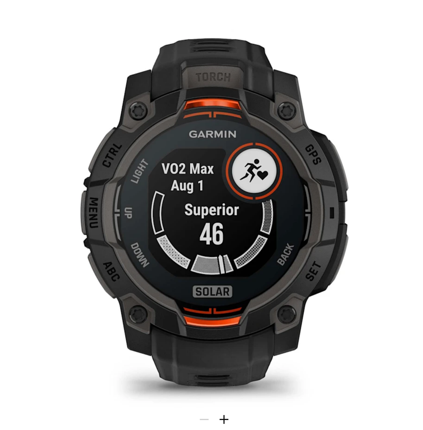 Garmin Instinct® 3 - 45 mm, Solar - Black with black wristband - 13
