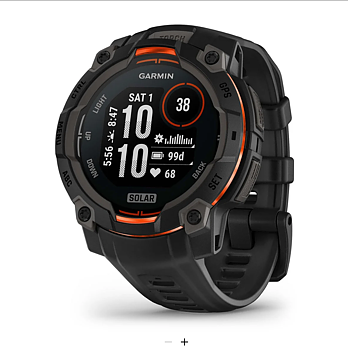 Garmin Instinct® 3 - 45 mm, Solar - Black with black wristband