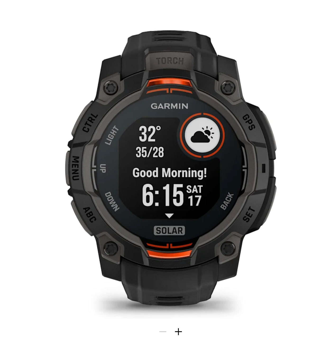 Garmin Instinct® 3 - 45 mm, Solar - Black with black wristband - 10