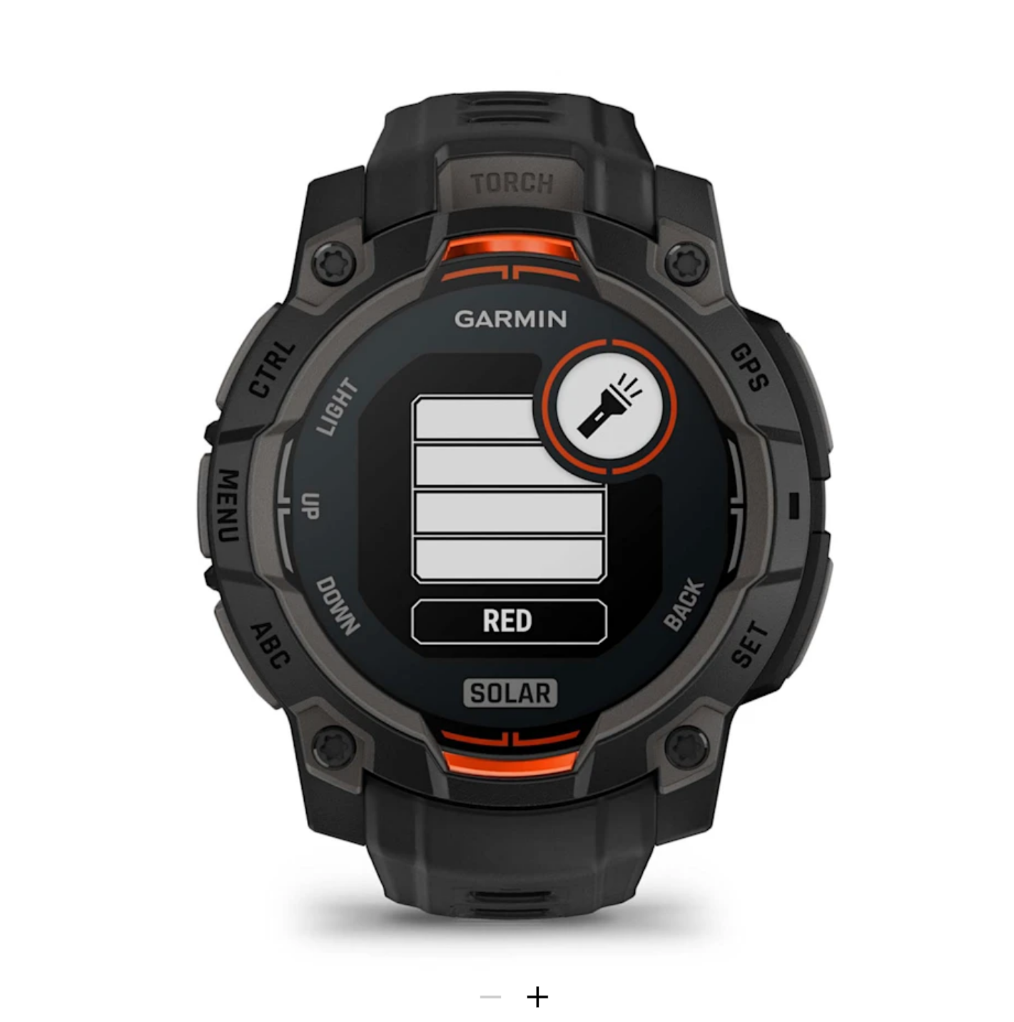 Garmin Instinct® 3 - 45 mm, Solar - Black with black wristband - 4