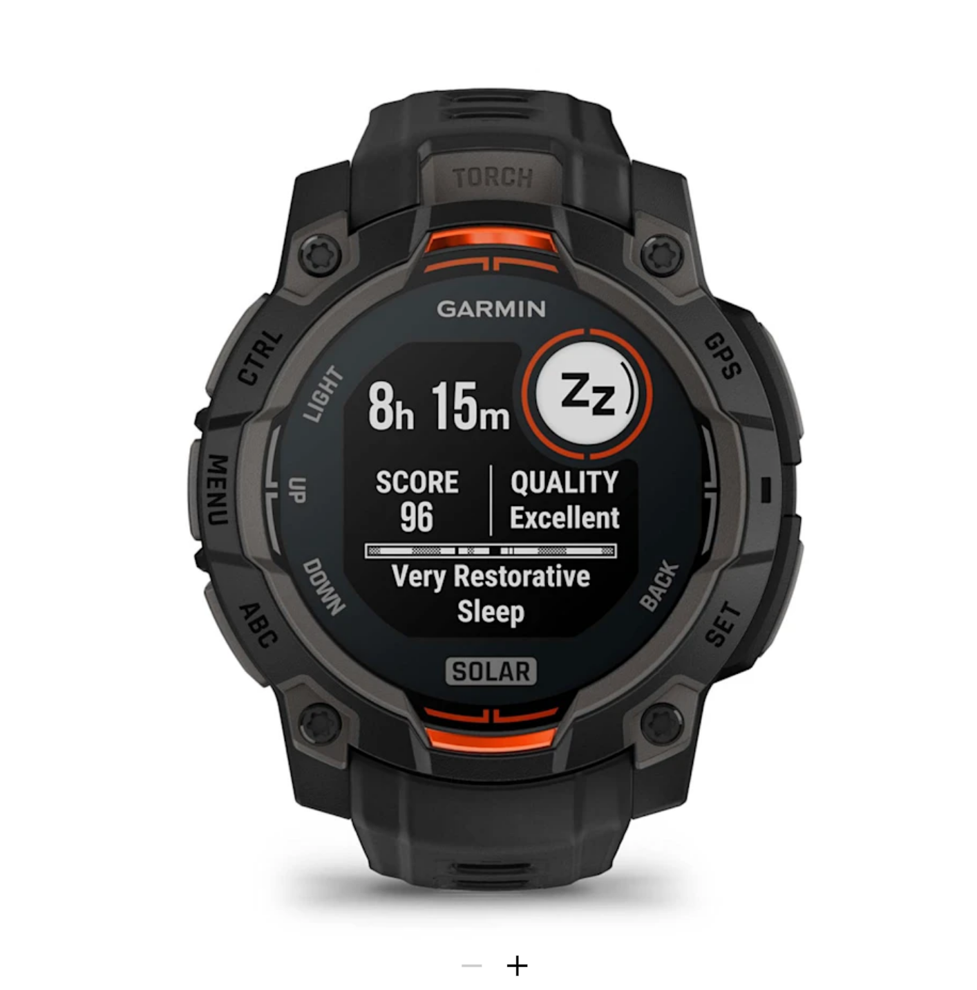 Garmin Instinct® 3 - 45 mm, Solar - Black with black wristband - 9