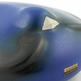 Peter Winquist (Arabia 1960s) Blue/Black Modern Bird 12/7 cm