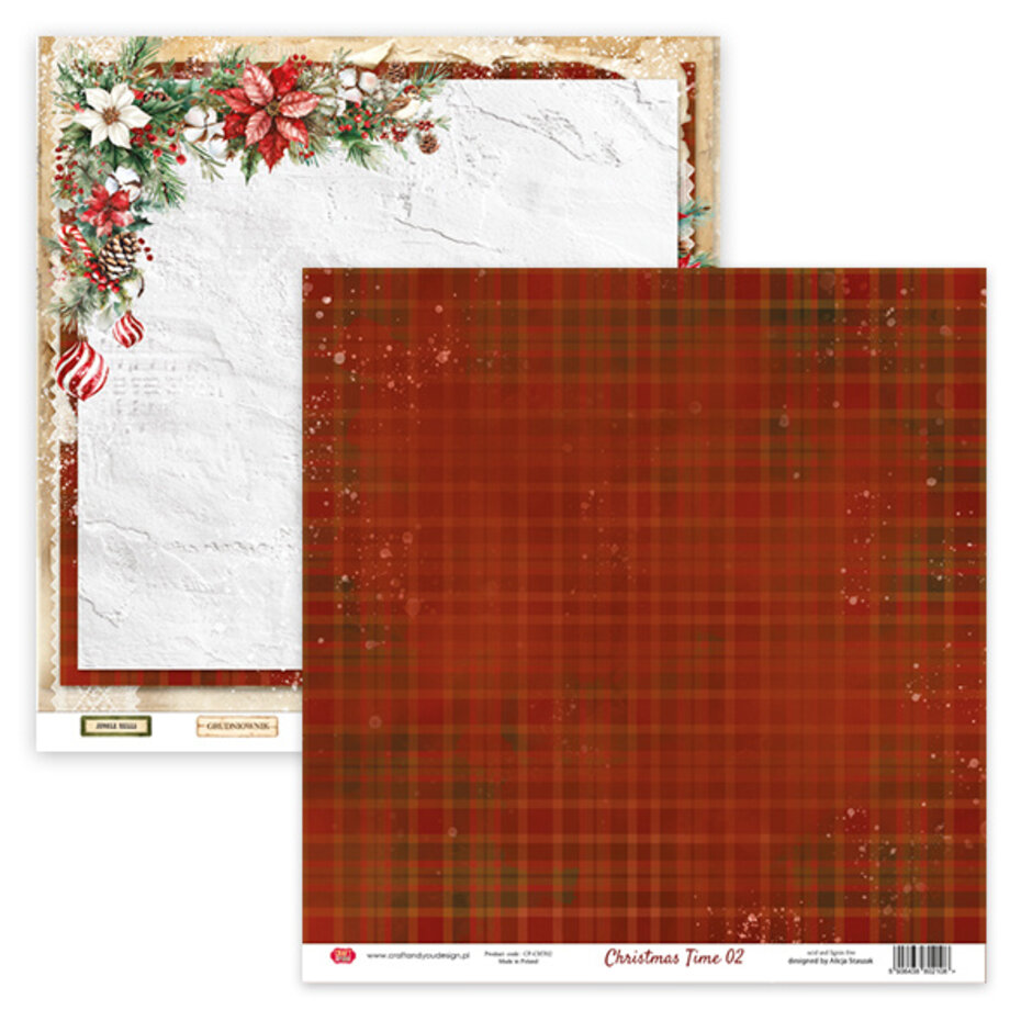 Christmas Time 12"x12" paper pack, Craft & You Design - 3