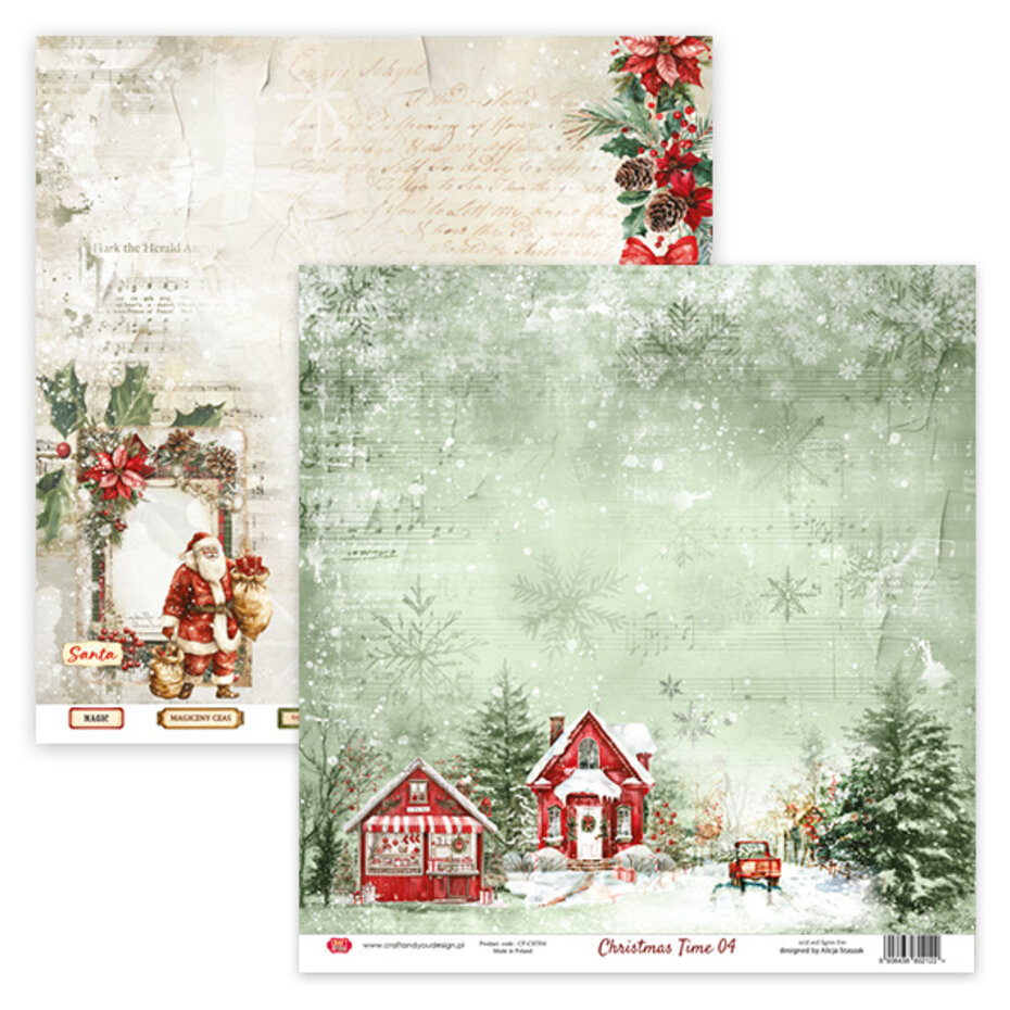 Christmas Time 12"x12" paper pack, Craft & You Design - 5