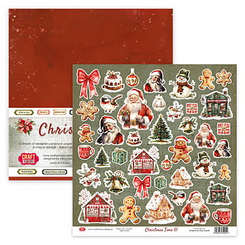 Christmas Time 12"x12" paper pack, Craft & You Design