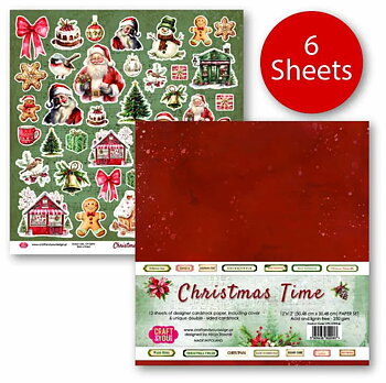 Christmas Time 12"x12" paper pack, Craft & You Design