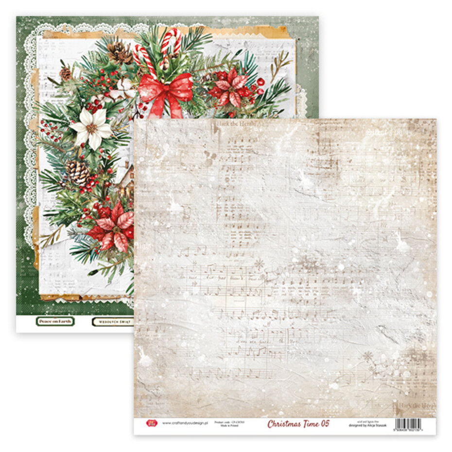 Christmas Time 12"x12" paper pack, Craft & You Design - 6