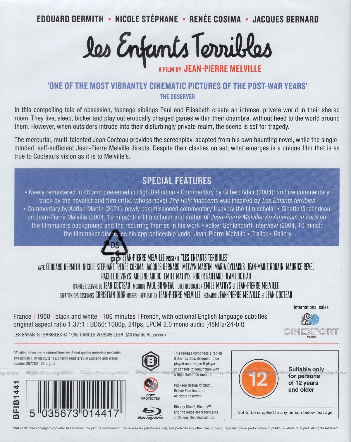 Les Enfants Terribles (ej svensk text) (Blu-ray) - 2