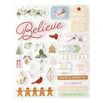 Peppermint Twist, Chipboard Stickers, Rosies Studio, Spellbinders