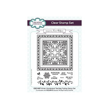 Tea Bag Folding Winter Wonderland, Jamie Rodgers, Clear Stamp, Creative Expressions 