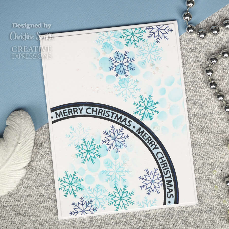 Tea Bag Folding Frosty Wreath, Jamie Rodgers, Clear Stamp, Creative Expressions  - 2