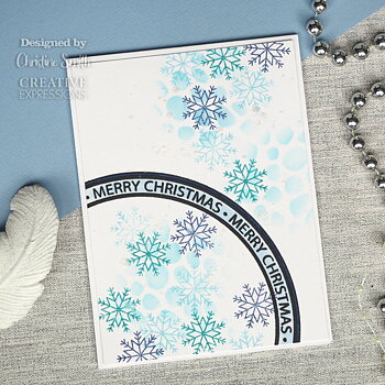 Tea Bag Folding Frosty Wreath, Jamie Rodgers, Clear Stamp, Creative Expressions 