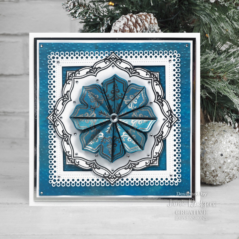 Tea Bag Folding Festive Flourish , Jamie Rodgers, Clear Stamp, Creative Expressions  - 3
