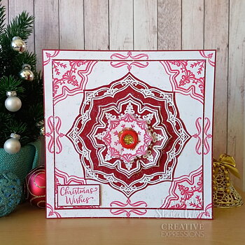 Tea Bag Folding Festive Flourish , Jamie Rodgers, Clear Stamp, Creative Expressions 