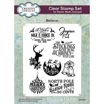 Believe, Taylor Made Journals, Clear Stamp, Creative Expressions 