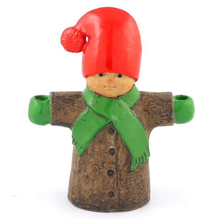 Lisa Larson (Julius & Juliana 1979) Lovely Boy Candleholder 21 cm <Studio Production>