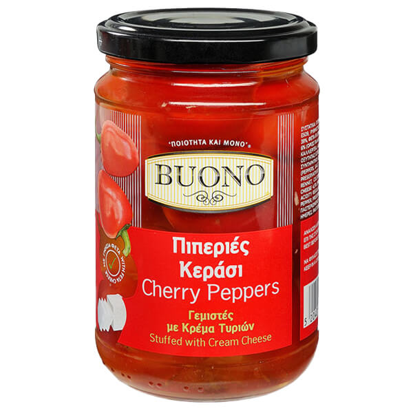 cherry peppers with cheese 280g, buono