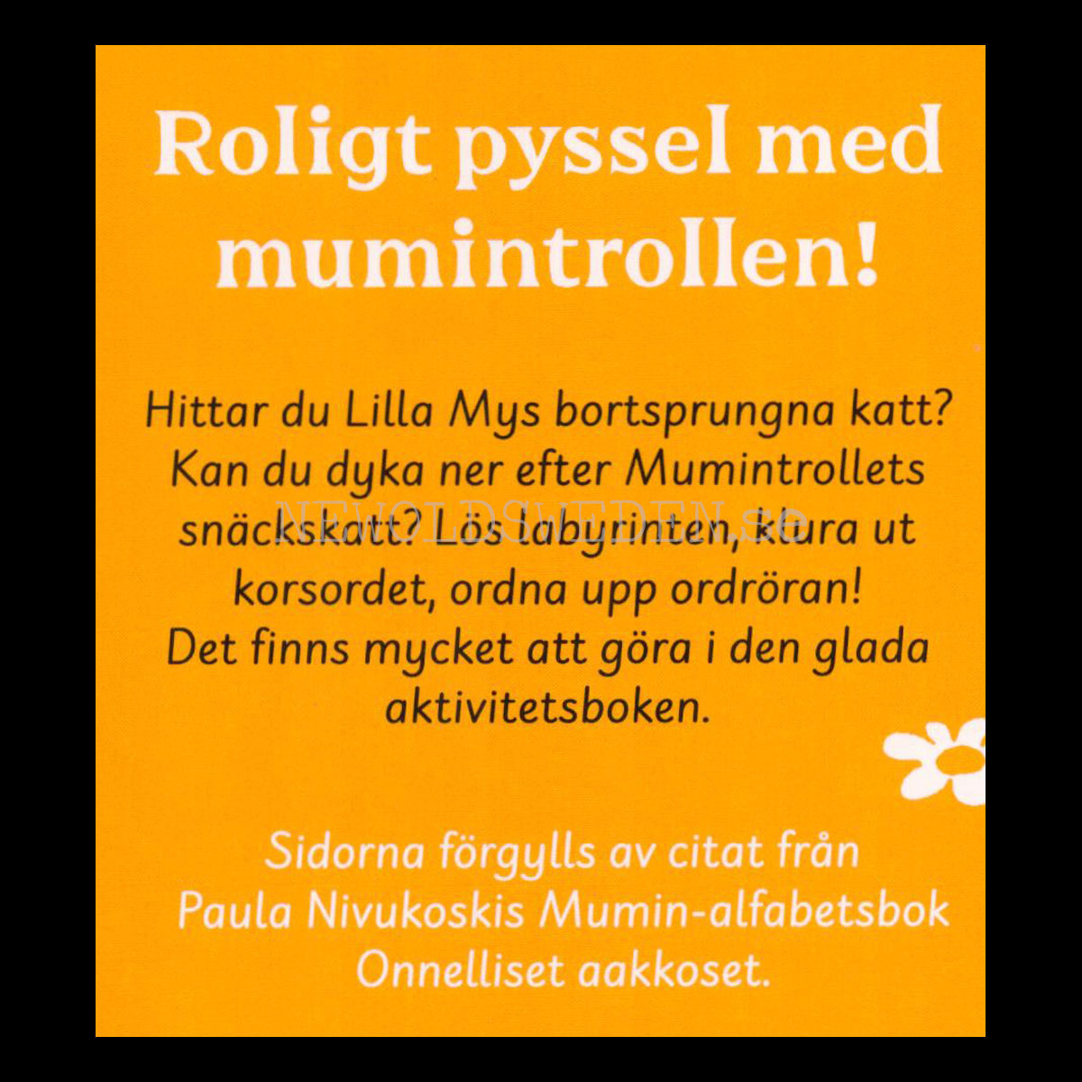 MUMINDALENS ALFABET - Pysselbok MOOMIN - L40 - 4
