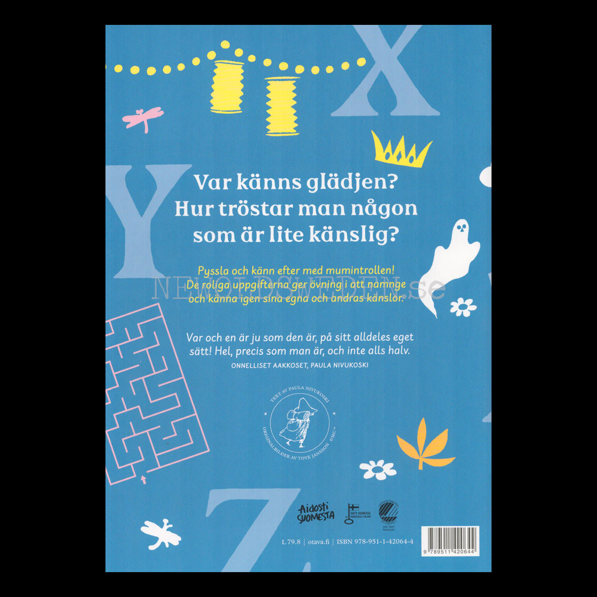 MUMINDALENS ALFABET - Pysselbok om känslor MOOMIN - L50 - 5