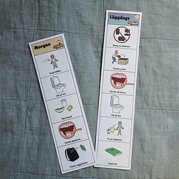 Rutinremsor, Morgon och kväll