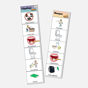 Rutinremsor, Morgon och kväll